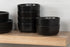 6.25"/24 oz Set 6, Double Line Cereal Bowl, of Matte Black