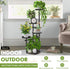 5-Tier 38in) TOSKING Tall Plant Stand Indoor & Outdoor, Anti-Tip Round Base for Pots, Child and Pet Friendly, Heavy