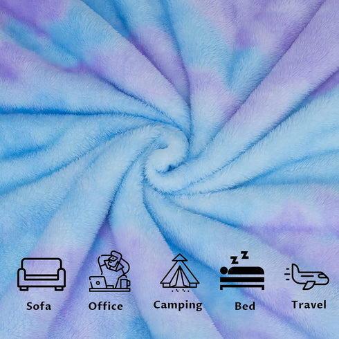 Soft Fleece Throw Blanket, Kids Warm Soft Fuzzy Blankets for Bed