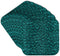 3dRose Teal Triangle Glass Mosaic Look - One Dimensional Design Soft Coasters, Set of 8 (CST_124753_2)