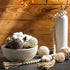 Jutom 20 Pieces Decorative Balls Set for Bowls, Assorted Decorative Filler with Wood Bead Garland