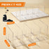 2PACK Closet 4 Clear Acrylic Kids Shoe Rack for Organizers and Storage, Small Clear Shoe Rack Sections Toddler Baby
