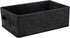Short Storage Baskets - Small Rectangle Organizer Bins for Candles, Remotes, DVDs, Board Games, Keepsakes