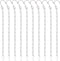 YINGFENG 10 Pack 9.5 Inch Silver Hanging Chains for Bird Feeders, Bird Houses, Planters, Lanterns, and Ornaments