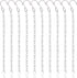 YINGFENG 10 Pack 9.5 Inch Silver Hanging Chains for Bird Feeders, Bird Houses, Planters, Lanterns, and Ornaments
