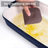 Pan Scrapers Dish Scraper Tool Set, 3 Pack Food Scraper for Cleaning Grease, Cast Iron Cleaner (Brown)