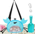 AMOR PRESENT Mesh Baby Beach Bag, Shell Collecting Bag with Shovel Crab-Shaped
