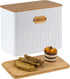 HOME PALETTE Extra Large Bread Box for Kitchen Countertop Corner Breadbox for Homemade Bread