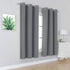 DUALIFE Solid Blackout Curtains for Bedroom, 72 Inches Long Room Darkening Grey Grommet Draperies for Living Room