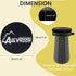 19.7" 11.8"(30cm) ALEVMOOM Thick Seat Cushion for Telescopic Stools (Exclude Stool), D Chair Pads with Soft Foam