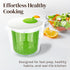 Cooler Kitchen Small Salad Spinner Mini Lettuce Spinner and Dryer with Measuring Cup Bowl Compact Veggie & Fruit