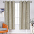BUHUA Grommet Top Window Draps for Living Room Bedroom Curtains Energy Saving Room Darkening Impede Light Privacy Curtains, 42W x 72L, 2 Panels, Beige by BUHUA