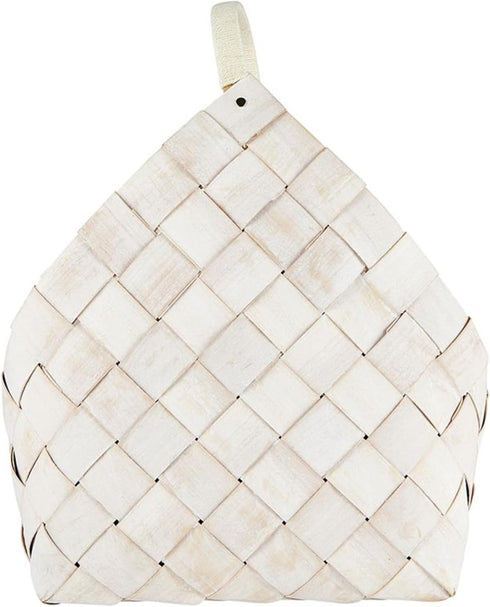 Santa Barbara Design Studio Wood Woven Storage Baskets, Nested Baskets for Home Décor, Set of 2