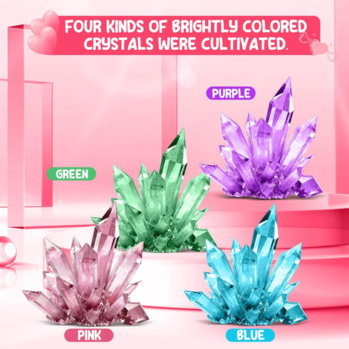 Grenfield 24PCS Kids Science Kit Planting Crystal Bulk, Easter Egg Fillers, Basket Stuffers for Kids Easter Egg