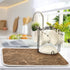 Brown Marble Texture Microfiber Dish Drying Mat, Large Size 18 x 24 Absorbent Dish Drainer Mat for Countertop