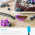 Dreamfarm Mini Supoon Non-Stick Silicone Scraping Cooking Spoon, Jar Scraper Measures 5ml Tsp - Classic Blue