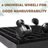 13 Inch Square Rolling Plant Caddy Saucer with Wheels, Heavy Duty Wheeled Planter Stand for Potted Plant, Coaster