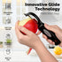Zulay Kitchen Premium Vegetable Peeler - Swivel Peeler with Razor Sharp Stainless Steel Blades, Ergonomic Handle, Black