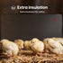 150 Econohome Safe Chicken Coop Heater, Safer Than Brooder Lamps, Gently Warm, Watts, ETL Compliant for Safety - Also
