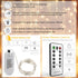 6 Pack 2PCS 6.5ft 20LED Fairy Lights Battery Operated with Timer Remote Warm White Twinkle Lights Waterproof Silver