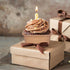 Whaline 100Pcs Parchment Square Cupcake Liners, Natural Color Kraft Paper Baking Cups for Parties