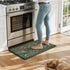 20''x31'', Set, LEEVAN Anti Fatigue Mats for Kitchen Floor Non-Slip, Cushioned Kitchen Mats for Floor Green Memory Foam