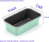 Monfish 2pcs Bread Loaf Pans for Home Baking, 1lb Non-Stick Carbon Steel Loaf Tin