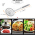 Best Utensils Asian Kitchen Stainless Steel Spider Strainer, Professional Wire Skimmer with 5-Inch Strainer Basket