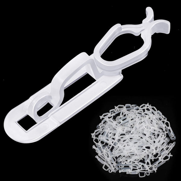 Blulu 120 Pcs Clear Light Clips Hooks, Gutter Clips, Christmas Shingle Clips for C9 C7 C6 Roof, Fence, Outdoor