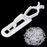 Blulu 120 Pcs Clear Light Clips Hooks, Gutter Clips, Christmas Shingle Clips for C9 C7 C6 Roof, Fence, Outdoor