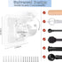 2PCS No Drill Curtain Rod Brackets No Drilling Self Adhesive Curtain Rod Holder Hooks Nail Free Adjustable Curtain Rod Hooks Curtain Hangers for Bathroom Kitchen Home Bathroom and Hotel (Transparent)