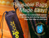 BagPodz 50lbs 5 Pack Sturdy Reusable Grocery Bags Foldable and Washable - Made From RipStop Nylon Hold - Designed