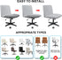Armless Iauddy Criss Cross Office Desk Chair Cover Slipcover,Accent Mid Back Wide Swivel Task Vanity Slipper Chair