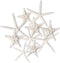 Nautical Crush Trading Starfish Decor, 5 White Starfish 4-6" and 5 Knobby Starfish 2-3.5" for Coastal Party