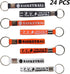 CupaPlay 24 PCS Basketball Keychains/Keyrings, Motivational Bulk for Teenagers, Basketball Party Favors