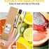 Grapefruit Utensils Set - 4pcs Stainless Steel Grapefruit Spoons and 1 Curved Knife with Serrated Edge for Citrus Fruits