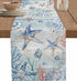 Lsrtoss Coastal Starfish Table Runner 90 Inches Long Farmhouse Dress Scarves, Nautical Summer