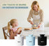 8.45oz French Ceramic Butter Crock with Lid, Inverted Water Seal Butter Keeper for Soft, Spreadable Butter at Room