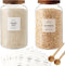 CZSZYGHBAO 2 PCS Large Glass Jar with Airtight Lid, Glass Food Storage Jars