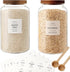 CZSZYGHBAO 2 PCS Large Glass Jar with Airtight Lid, Glass Food Storage Jars