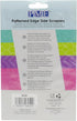 PME Side Scrapers, Patterned Edge Plastic Set of 4