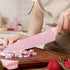 hecef 6 Pieces Colorful Kitchen Knife Set with Covers, Stainless Steel Non-Stick Cooking Knives Including Paring,