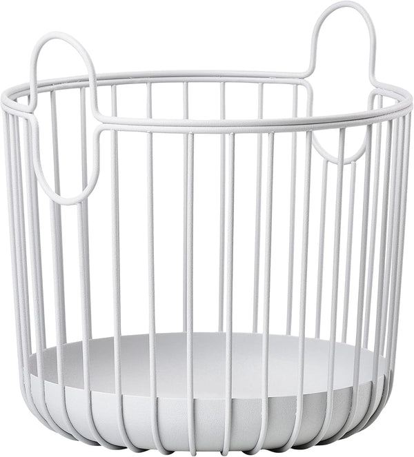 Zone Denmark Inu Basket, Metal Basket with Handles for Stylish and Functional Storage in Kitchen, Bathroom, and Home