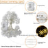 echosari Flower String Lights Battery Operated, 158" Lotus Flower Fairy Lights with Auto Timer 8 Modes, Soft Rubber