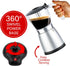Brentwood TS-119S Electric Moka Pot Espresso Machine, 6 Servings, Silver