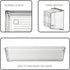 Backerysupply Clear Plastic Drawer Organizer Tray for Vanity Cabinet (Set of 8)