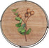 12in Defined Deco Decorative Tray-Round Serving Tray with Metal Handle-Decorative Trays for Home Decor,Living Room