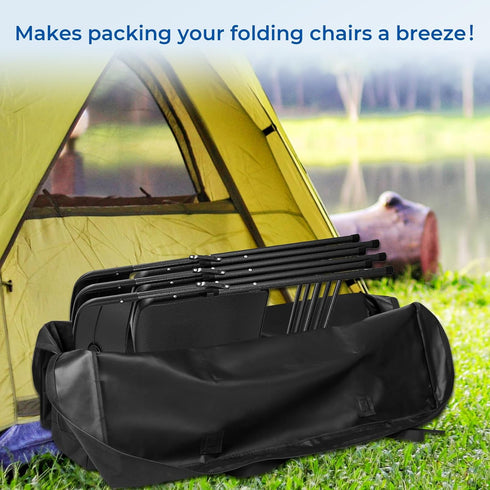 QYILUARE (39"L 12" 20" Heavy Duty Folding Chair Storage Bag,Large Waterproof Carry Bag for Metal,Wooden and Plastic