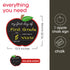 Pearhead First and Last Day of School Chalkboard, Reusable Double-Sided Fill-In Board with Yellow Chalk