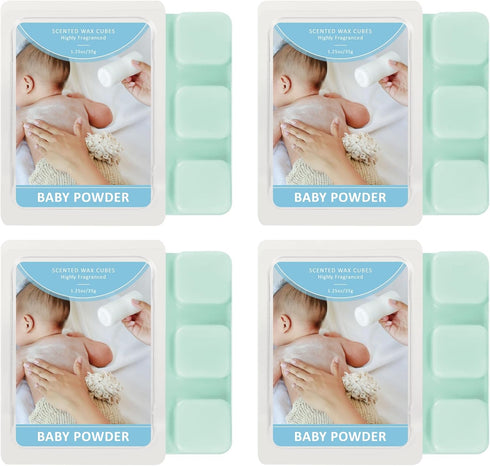 SCENTORINI Wax Melts, Baby Powder Scent, Wax Melts Wax Cubes Strong Scent,